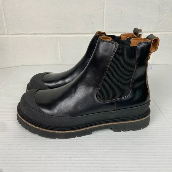 NEW BIRKENSTOCK Prescott‎ Slip On Boots Men Oiled Leather - Black EU 46 13-13.5